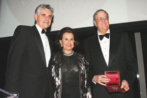 Hillie Mahoney,  Mr. Koch, and Dr. Bruce Stillman, 