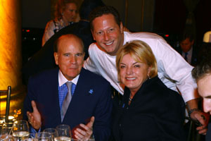 Co-Founder of Autism Speaks Bob Wright, Chef Franklin Becker, and Suzanne Wright, 