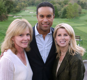 Cahtherine Crier, Maurice DuBois and Rita Cosby at the 2007 Broadcasters