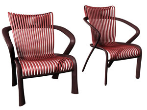 ECCO 9707, an ergonomic bamboo chair designed by New York's Eric Chan for Herman Miller.  