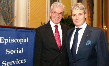 Acclaimed actor Michael Nouri (right) and Episcopal Social Services (ESS) executive director Robert Gutheil celebrate the organizations 177 years of success at the ESS Spring Benefit on May 6th at the 