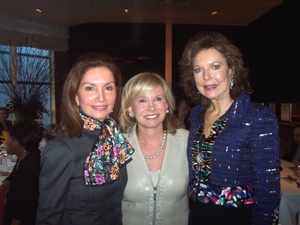 Jean Shafiroff, Sharon Bush and Margo Langenberg