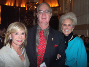 Sharon Bush, John James and Diane Bernhard