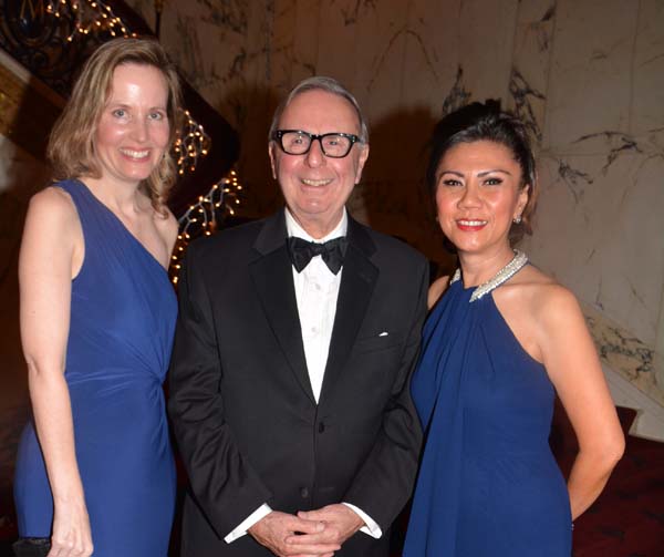 Randi Bowe , Ambassador Cypress Andrew J. Jacovides and Aura Velasquez.  Photo by:  Rose Billings/Blacktiemagazine.com