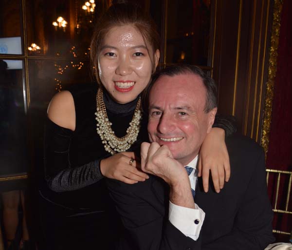 Hu Shunan and Gerard Mc Keon.  Photo by:  Rose Billings/Blacktiemagazine.com