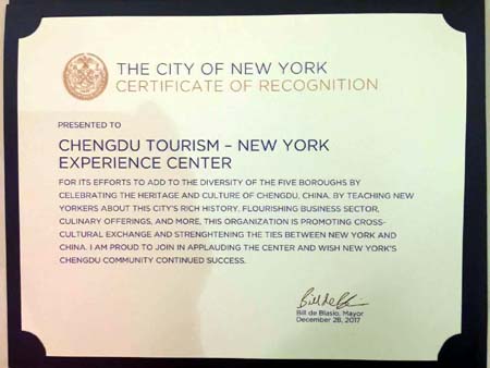 city of nyc recognition