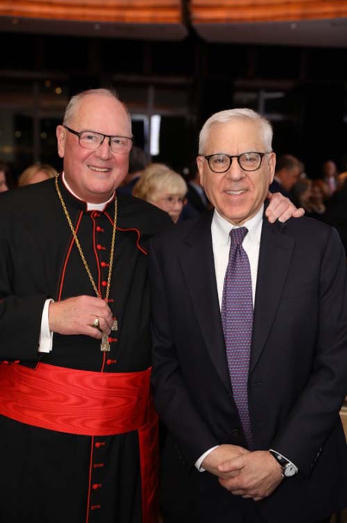  His Eminence, Timothy Michael Cardinal Dolan, David Rubenstein. Photo by:  Matthew Adam Photography