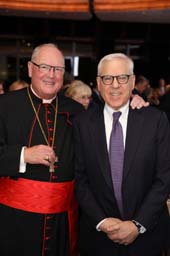 His Eminence, Timothy Michael Cardinal Dolan, David Rubenstein. Photo by: Matthew Adam Photography