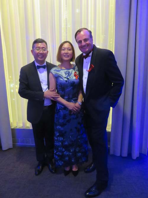 Dajie Lu, Zhang Yi and Gerard Mc Keon.  Photo by:  GMK/Blacktiemagazine.com