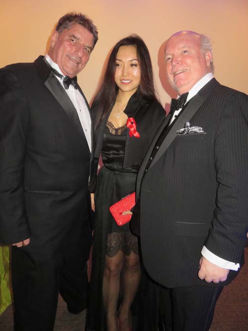 Nigel Cosans , Annie Ma and Leo Ford.  Photo by:  GMK/Blacktiemaagzine.com