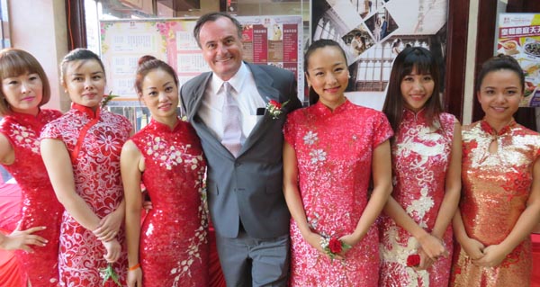 Gerard Mc Keon and the beautiful hosts