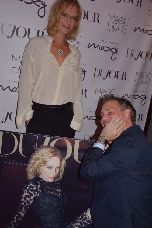 Uma Thurman and Jason Binn . Photo by: Rose Billings/Blacktiemagazine.com