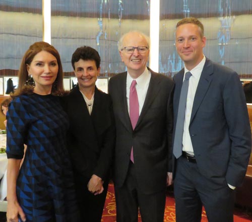 Jean Shafiroff, Ana L. Oliveira, The Honorable Jonathan Lippman, and Greg Berman.  Photo by:  Joyce Brooks/Blacktiemaagzine.com