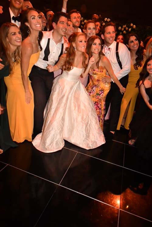 Brian and Nicole with family and friendsRose Billings/Blacktiemagazine.com