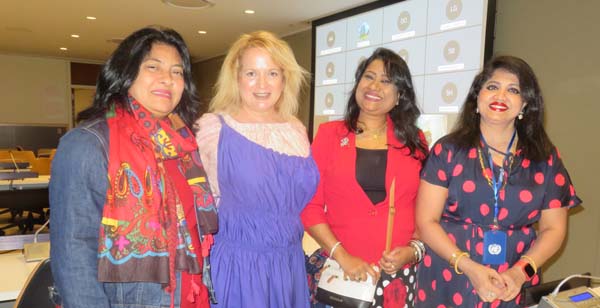 Ms. Farida Yesmin, Founder American Azani International TV , Ms. Christina Petrakis, , Selina Sharmin and Ms. Sabita Rani Sutar . 