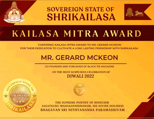 The KAILASA OM Award 