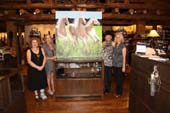 Carolyn Garver, Director, ATC; Anna Hundley, Executive Director, ATC; Mindy Page, artist; Suzanne Campbell, manager and host, Pinto Ranch