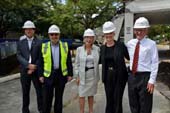 Craig Williams, Bob Ferguson, Renee Anderson, Doerte McManus and Mayor Riley