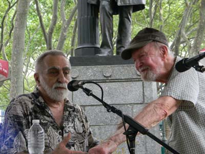 Phil Sauers and Pete Seeger