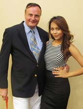 Mr. Gerard Mr. Keon. Publisher of Black Tie Magazine,Ms. Nida Taylor. (Originally from the Philippines) 