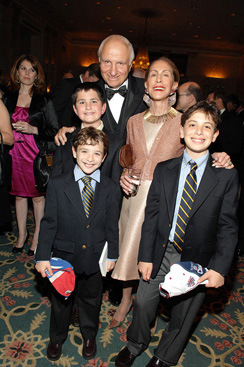 Chairman emeritus and honoree Edward Gardner, Arlyn Gardner with grandsons at Big Brothers, Big Sisters of NYC 