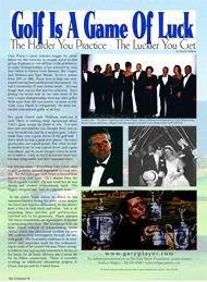Gary Player, Golf is a game of Luck