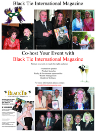 Black Tie International Magazine, Co-host events, Society, Celebrity, Enterprise, Philantropy, Gerard McKeon, Joyce Brooks