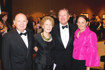 Henry and Elaine Kaufman, Emanuel and Ellen Genauer. at the kaufman gala