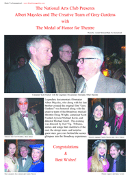 albert mayles honored at national arts club