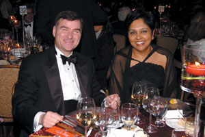 Michael D. White and Indra Nooyi at the Asia Society