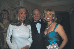 Elaine Sargent, Gerald Tsai and Sharon Bush at The Russian