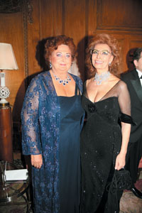 Tatiana Copeland and Sophia Loren at The Russian National