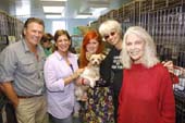 Bill Grimmer, Anne-Marie Karash, Sandra DeFeo, Bonnie Tischler, and Frances Hayward at the Humane Society of New York. Photo by:  Patrick McMullan