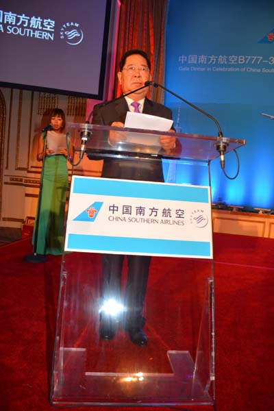 President &  Chairman of China Southern Airlines, Si Xianmin .  Photo by:  Rose Billings/Blacktiemagazine.com