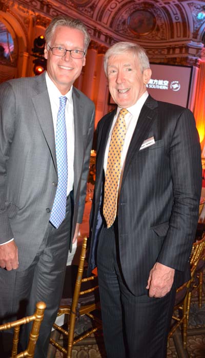 Edward Bastian President Delta - Airlines and Robert D. Hormats Vice Chairman of Kissinger Associates.  Photo by: Rose Billings/Blacktiemagazine.com