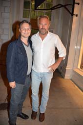 Jason Binn and Kevin Costner. Photo by: Rose Billings/Blacktiemagazine.com