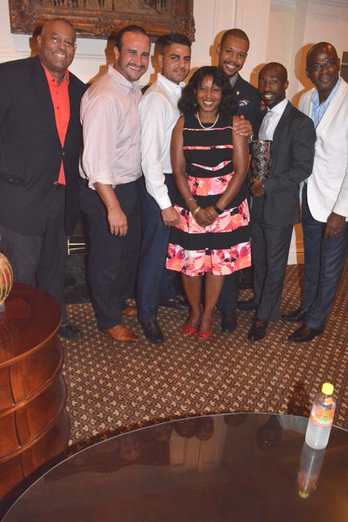 Antonio, Joe Soto, Steros Christoforou, Ann-Marie Grant- Executive Director, Avi Gooding, Bernard Jasmin, Lowell Hawthorne (Chairman of AFUWI) . Photo by: Rose Billings/Blacktiemagazine.com