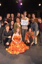 Jeremy Cone center and cast The Field at ARA Kraine Theater East 4th, Producer, Writer, Director and Star Jeremy Cone. Photo by: Rose Billings/Blacktiemagazine.com