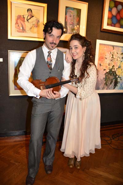 Avalon Jazz Band Adrien Chevalier and Tatiana Eva-Marie . Photo by: Rose Billings/Blacktiemagazine.com