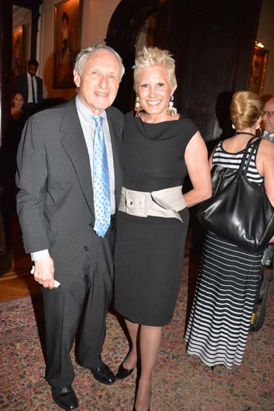 Donald Billings and Dianne Bernhard former President of The National Arts Club and Chair of Visual Arts Committee. Photo by: Rose Billings/Blacktiemagazine.com
