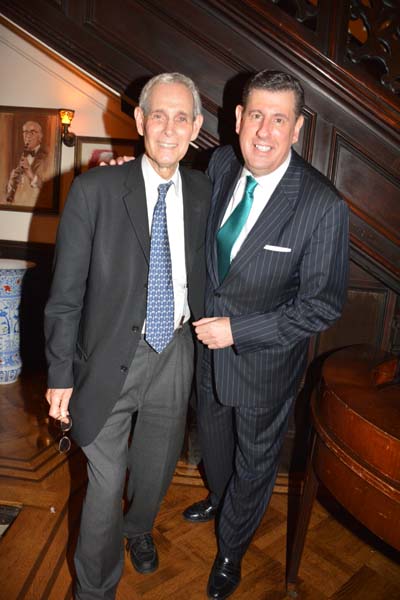Governor of The National Arts Club Eugene Weise, MD. And President of The National Arts Club Chris Poe. Photo by: Rose Billings/Blacktiemagazine.com