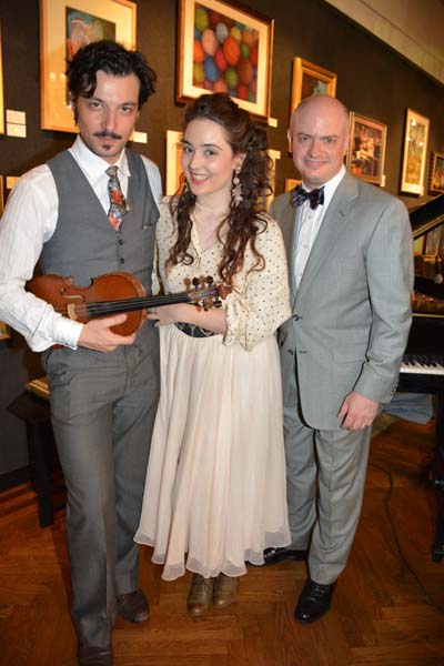 Adrien Chevalier and Tatiana Eva-Marie with Governor Roger Wight . Photo by: Rose Billings/Blacktiemagazine.com