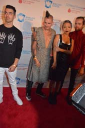 Joe Jonas ,Cole Whittle, Jin Joo Lee and Jack lawless . Photo by: Rose Billings/Blacktiemagazine.com