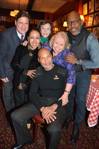 Front Westley Thomas,Yvonne Curry,Leslie Shreve we all love you,Bruce Levine,Tandy Cronyn.  Photo by:  Rose Billings/Blacktiemagazine.com