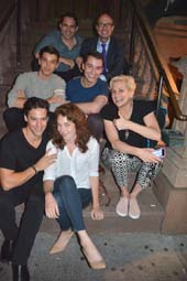 Cady Huffman and her talented super friends, Richie Ridge, Jason Berrent, Adam Newell Philip Bryan, Martha Brigham and Jesse Eberl. Photo by: Rose Billings/Blacktiemagazine.com