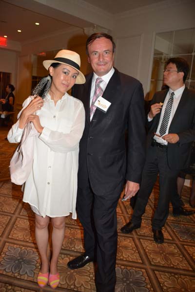 China Tain and Gerard Mc Keon, Publisher Black Tie International Magazine.  Photo by:  Rose Billings/Blacktiemagazine.com