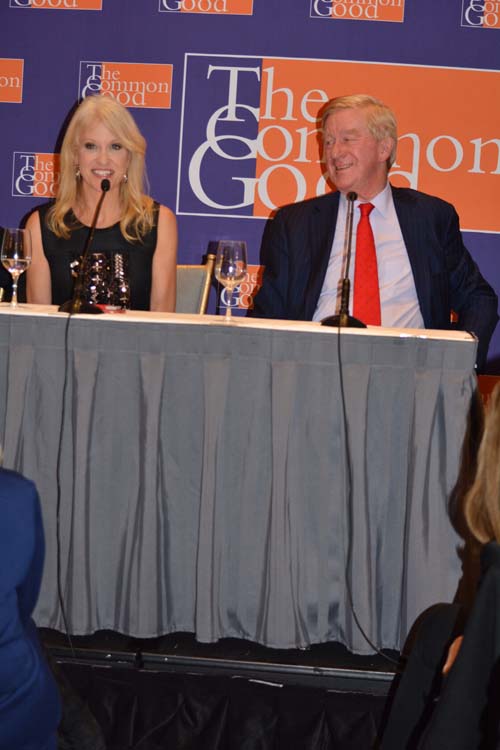 Kellyanne Conway and William Weld. Photo by: Rose Billings/Blacktiemagazine.com