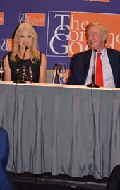 Kellyanne Conway and William Weld. Photo by: Rose Billings/Blacktiemagazine.com