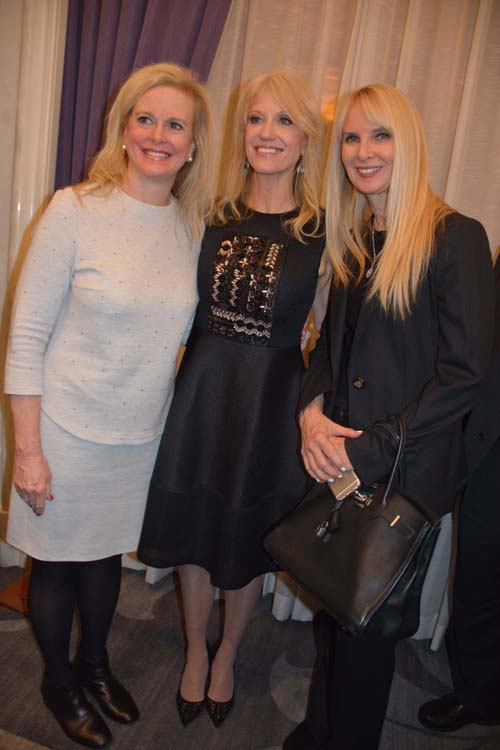 Kellyanne Conway,and Sara Herbert Galloway. Photo by: Rose Billings/Blacktiemagazine.com