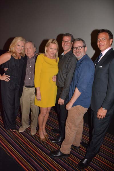 MSNBC Alex Witt, legendary Talk Show Host Dick Cavett, Patricia Duff Founder TCG, and "Best of Enemies" Directors Robert Gordon and Morgan Neville and TCG event chair Steven Buffone.  Photo by:  Rose Billings/Blacktiemagazine.com